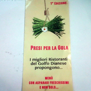 Nel Golfo Dianese per tutto il mese di maggio, al via la 1a edizione di 'Presi per la gola'