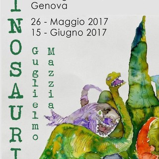 A Genova la mostra personale "Dinosauri" del pittore imperiese Guglielmo Mazzia