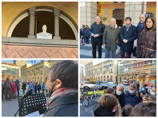 Imperia, donato alla città il busto di Dante Alighieri. Il sindaco Scajola: “Il sommo poeta meritava di essere ricordato meglio (foto e video) Imperia, donato alla città il busto di Dante Alighieri. Il sindaco Scajola: “Il sommo poeta meritava di essere ricordato meglio (foto e video)