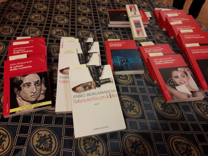 "Delitti Inquietanti" al tempio della Musica a Vallecrosia. Presentazione del nuovo romanzo di Fabio Bergamaschi