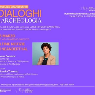 Ventimiglia, “Ultime notizie sui Neanderthal”: Silvana Condemi ospite all’Area Archeologica dei Balzi Rossi