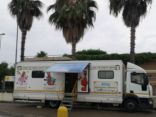 Taggia: anche oggi la raccolta di sangue da parte dell'Avis Imperia