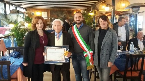 Ventimiglia: tanti auguri al signor Damiano Sciovè che oggi compie 100 anni