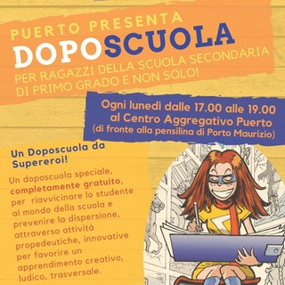 Imperia: da lunedì 11 novembre a Puerto il via al doposcuola gratuito per i ragazzini delle medie