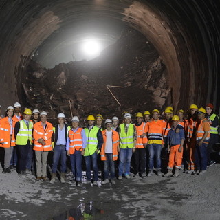 Imperia: svolta nei lavori per il raddoppio ferroviario. Abbattuto il diaframma del tunnel Poggi-San Lorenzo
