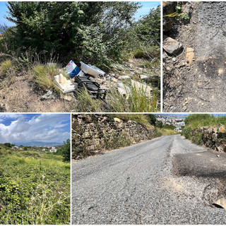 Sanremo: strada ostaggio di discariche e buche, residenti sul piede di guerra "Così non si può andare avanti"