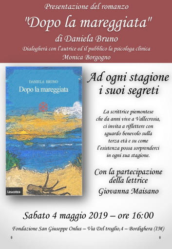 Bordighera: il 4 maggio, presentazione del libro ‘Dopo la mareggiata’ di Daniela Bruno