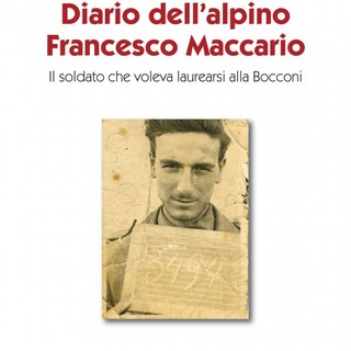 Bordighera: domani, presentazione del libro 'Diario dell’alpino Francesco Maccario. Il soldato che voleva arruolarsi alla Bocconi”'