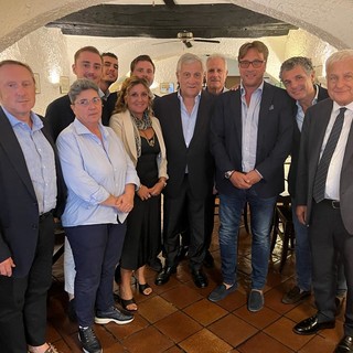 Delegazione provinciale di Forza Italia a Rapallo all’incontro col Vice Premier Tajani
