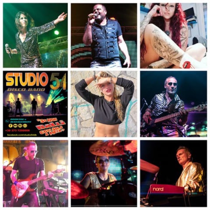 Riva Ligure: Ferragosto all'insegna della Disco Dance con gli Studio 54 Disco Band Riva Ligure: Ferragosto all'insegna della Disco Dance con gli Studio 54 Disco Band
