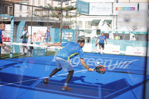 Inaugurazione in piazza Colombo dell'evento sportivo 'Sanremo Padel Experience' Inaugurazione in piazza Colombo dell'evento sportivo 'Sanremo Padel Experience'