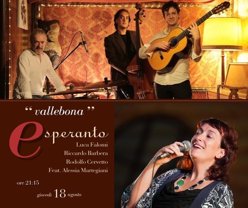 Vallebona, Esperanto concerto con Luca Falomi, Riccardo Barbera, Rodolfo Cervetto e Alessia Martignani