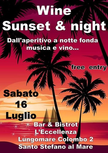Santo Stefano al Mare: all'Eccellenza sabato 16 una lunga serata di passione con musica e vino