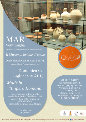 Ventimiglia, al MAR un viaggio nel tempo tra marchi di fabbrica e arte contemporanea Ventimiglia, al MAR un viaggio nel tempo tra marchi di fabbrica e arte contemporanea