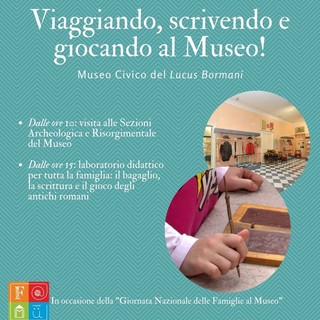 Diano Marina, sabato il 'Lucus Bormani' aderisce alla "Giornata Nazionale delle Famiglie al Museo"
