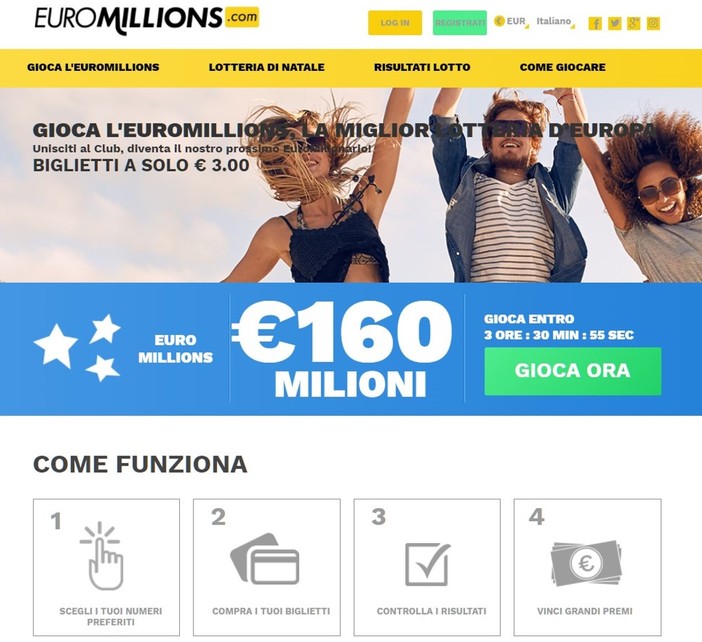 La startup EuroMillions.com continua a crescere e sfoggia un design tutto nuovo
