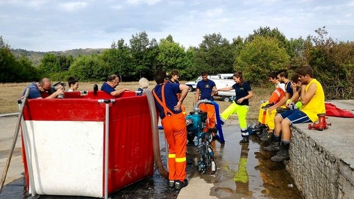 Pantasina: nel week end, sul prato di Cian Zerbo, l'esercitazione della Protezione Civile