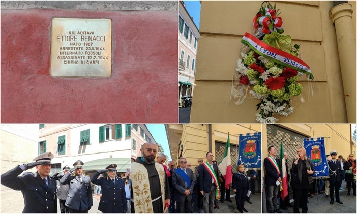 Bordighera, fu deportato al campo di Fossoli e fucilato nel 1944: pietra d’inciampo in memoria di Ettore Renacci (Foto e video) Bordighera, fu deportato al campo di Fossoli e fucilato nel 1944: pietra d’inciampo in memoria di Ettore Renacci (Foto e video)
