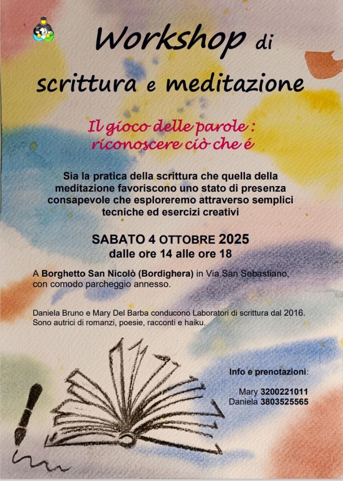 A Borghetto San Nicolò un workshop tra scrittura e meditazione
