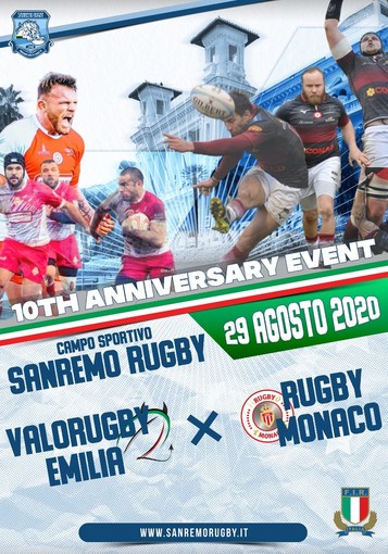 Il grande rugby arriva a Sanremo: il 29 agosto si incontrano il Valorugby Emilia  e il Monaco Rugby