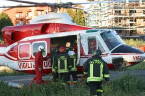 San Biagio della Cima: uomo si ferisce gravemente in campagna, trasportato in elicottero al Santa Corona