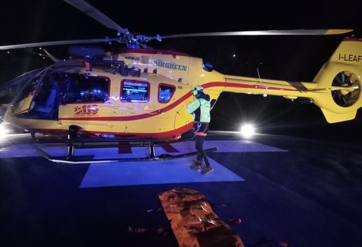 Vallecrosia: 55enne investito da una moto sull'Aurelia trasportato in codice rosso al 'Santa Corona'