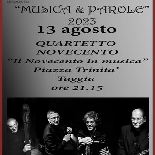 A Taggia "Musica e parole", serata inaugurale con "Il Novecento in musica"