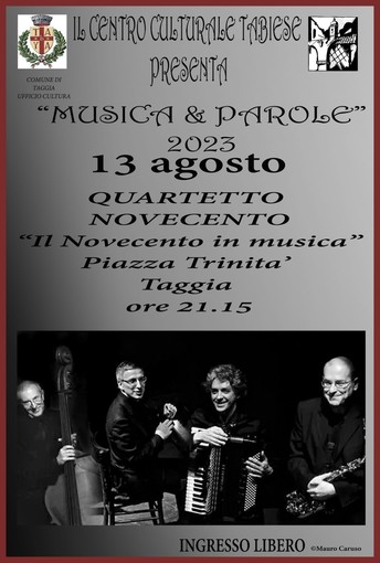 A Taggia "Musica e parole", serata inaugurale con "Il Novecento in musica"