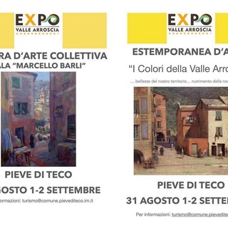 Pieve di Teco: Expo della Valle Arroscia, si svolgeranno anche un’esposizione d’arte collettiva ed un’estemporanea d’arte Pieve di Teco: Expo della Valle Arroscia, si svolgeranno anche un’esposizione d’arte collettiva ed un’estemporanea d’arte