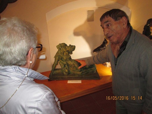 Bordighera: inaugurata oggi pomeriggio all'ex Anglicana la mostra di scultura di Elio Melis