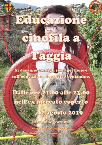A Taggia stasera a lezione di educazione cinofila nell'area dell'ex mercato A Taggia stasera a lezione di educazione cinofila nell'area dell'ex mercato