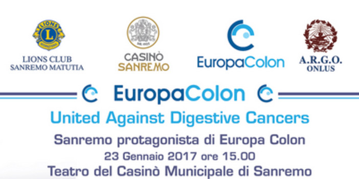 Sanremo: evento organizzato da “Europa Colon” per sensibilizzare alla prevenzione dei tumori dell'apparato digerente Sanremo: evento organizzato da “Europa Colon” per sensibilizzare alla prevenzione dei tumori dell'apparato digerente
