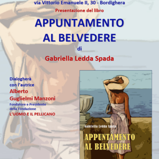 "Appuntamento al Belvedere" di Gabriella Ledda Spada protagonista alla Libreria Amicolibro di Bordighera