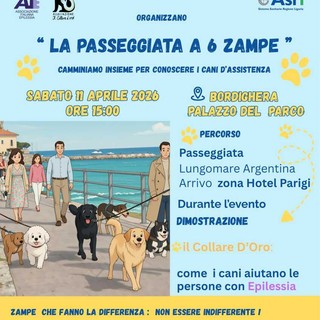 Lions Day a Bordighera: “Passeggiata a 6 zampe”.