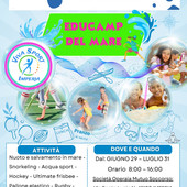 Imperia, dal 29 giugno al 31 luglio il primo Educamp del Mare promosso dalla Polisportiva Viva Sport Imperia, dal 29 giugno al 31 luglio il primo Educamp del Mare promosso dalla Polisportiva Viva Sport