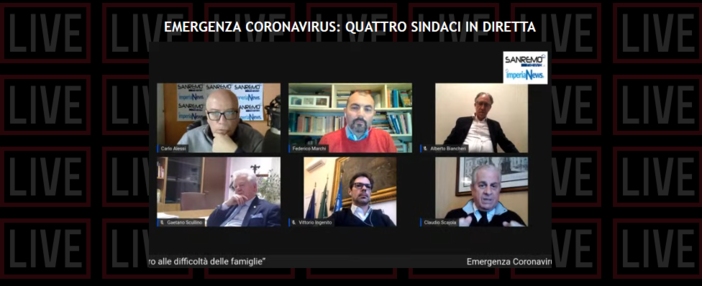 Coronavirus: in diretta i sindaci delle principali città della provincia di Imperia. Ecco come distribuiranno gli aiuti a chi è in difficoltà (video) Coronavirus: in diretta i sindaci delle principali città della provincia di Imperia. Ecco come distribuiranno gli aiuti a chi è in difficoltà (video)