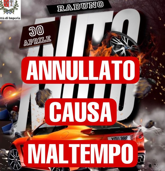 Imperia, Raduno di auto e moto in programma domenica rinviato causa previsioni di maltempo