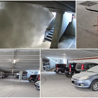 Svuotano estintori nel parcheggio di Taggia: danni anche alle auto, denunciato ragazzo di Vallecrosia