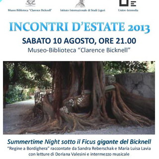 Bordighera: sabato prossimo, appuntamento sotto il ficus del Museo Clarence Bicknell