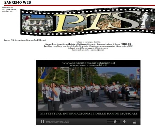 Sanremo: sul canale web Sanremocity.it, un documentario di Roberto Pecchinino su alcuni grandi eventi cittadini