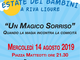Riva Ligure: stasera, Prosegue la rassegna 'BimBumBam! ArRiva il Festival dei Bambini' con 'Un Magico Sorriso'