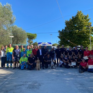 Terminata l'esercitazione con le unità cinofile a Pompeiana e Santo Stefano al Mare