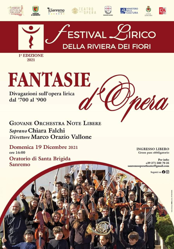 Sanremo: concerto finale del Festival Lirico con la Giovane Orchestra Note Liber