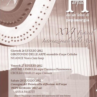 Isolabona: dal 26 al 28 luglio il Festival Internazionale delle Arpe