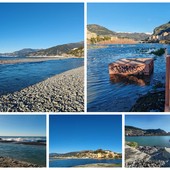 Mareggiata a Ventimiglia, si alza il livello del Roia: nasce una nuova foce al Resentello (Foto e video) Mareggiata a Ventimiglia, si alza il livello del Roia: nasce una nuova foce al Resentello (Foto e video)