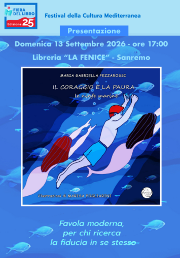 Sanremo, alla libreria "La Fenice" la presentazione del libro "Il coraggio e la paura - Le ninfe marine" di Maria Gabriella Pezzarossi Sanremo, alla libreria "La Fenice" la presentazione del libro "Il coraggio e la paura - Le ninfe marine" di Maria Gabriella Pezzarossi