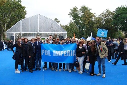 Le foto delle delegazione imperiese del PDL alla Festa della Libertà