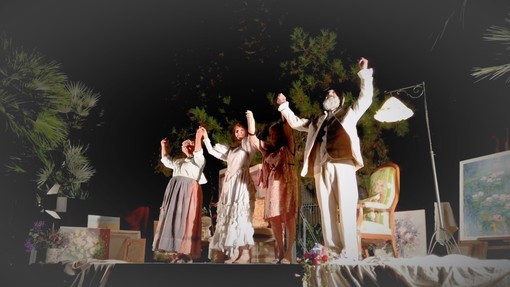 Ventimiglia: tutto pornto per lo spettacolo del Teatro delle Dieci sulla figura di Claude Monet "I Colori dell'Anima"