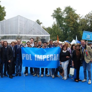 Le foto delle delegazione imperiese del PDL alla Festa della Libertà