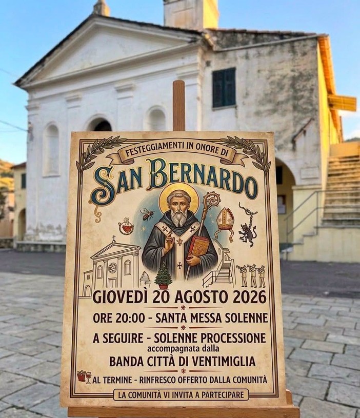 Ventimiglia, tornano i festeggiamenti in onore di San Bernardo Ventimiglia, tornano i festeggiamenti in onore di San Bernardo